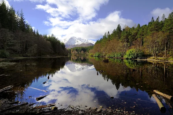 Reflections in the loch — Stock Photo, Image