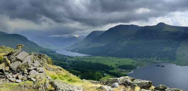 Nuvens de tempestade sobre Buttermere — Fotografia de Stock