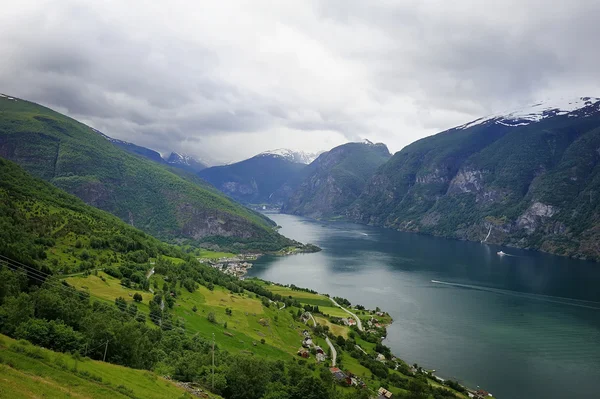 Stegastetn a fjord — Stock fotografie