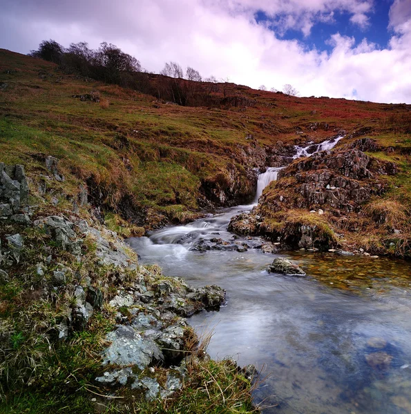 Waterfalls and the stream — Stock Photo, Image