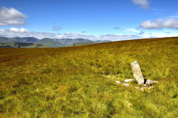 Boundary stone marker — Stock Photo, Image