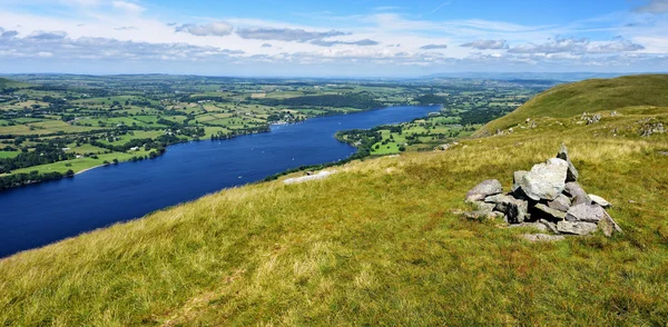 Północnej Ullswater z Bonscale Pike — Zdjęcie stockowe