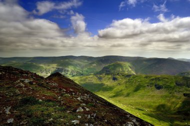 güneş ışığı vadi üzerinde