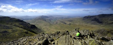 Bowfell üzerinde dinlenme