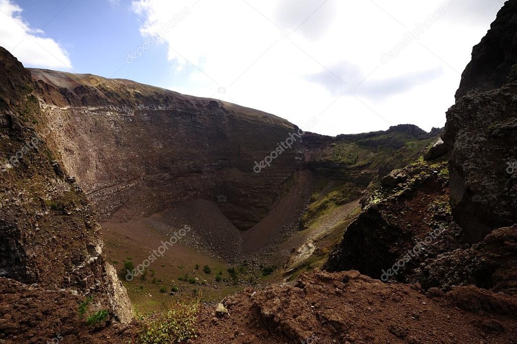 The Crater of Mount Vesuvius