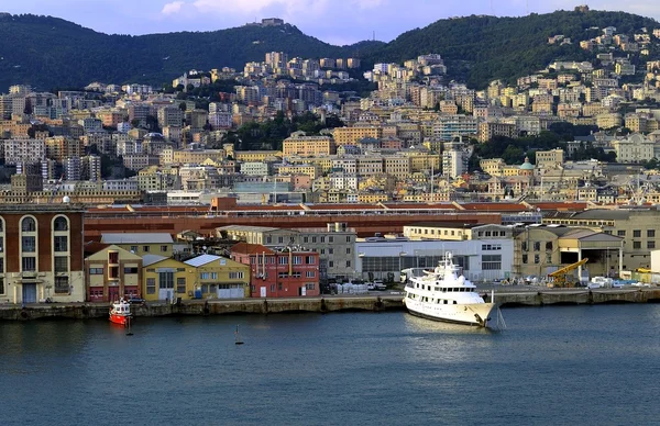 The Port and city of Genoa — Stock Photo, Image