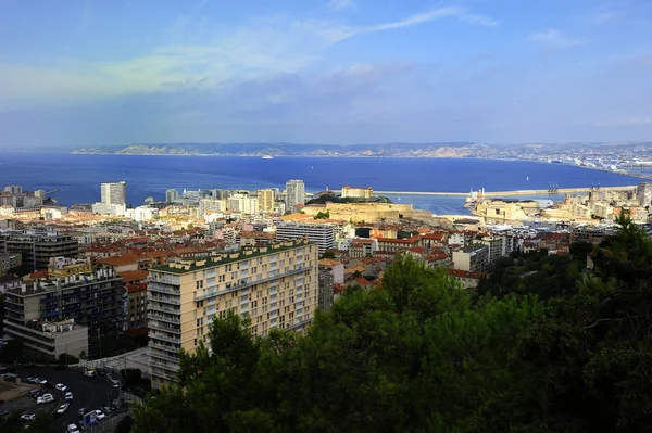 Zobrazení město Marseille — Stock fotografie