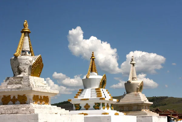 Foto Pagoda Monasterio Amarbayasgalant Norte Mongolia Uno Los Tres Centros — Foto de Stock