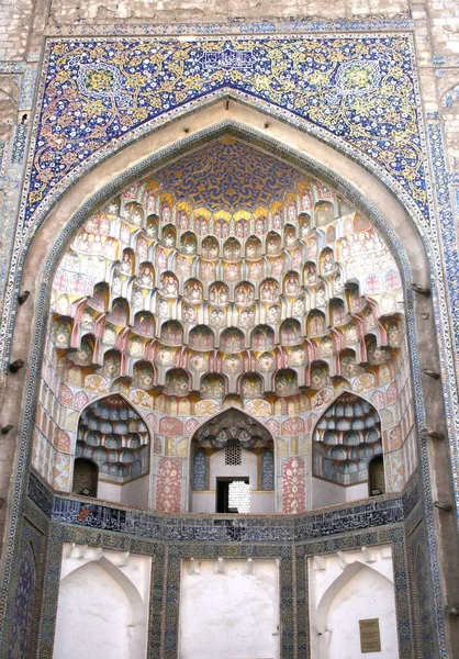 Bukhara Uzbequistão Novembro 2019 Abdulaziz Khan Madrasah Construído 1652 Bela — Fotografia de Stock