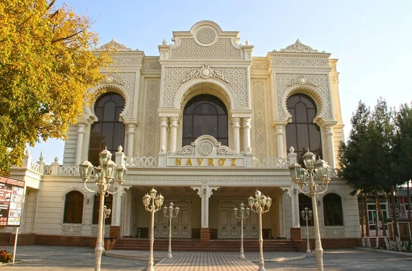 Kokand Özbekistan Kasım Yerel Tiyatro Cephesi Tarihi Bina — Stok fotoğraf