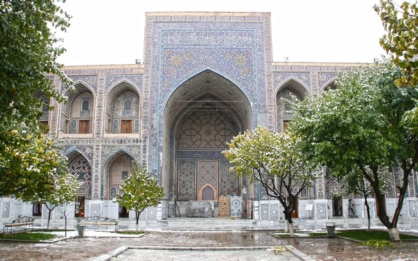 Samarkand Uzbekistan Listopad 2019 Kompleks Budynków Registanu Starożytne Miasto Wpisane — Zdjęcie stockowe