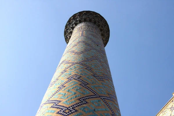 Samarkand Ouzbékistan Novembre 2019 Intérieur Madrasa Tilya Kori Façade Ornée — Photo