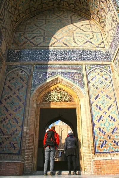 Samarkand Uzbekistan November 2019 Shah Zinda Arkitektoniska Ensemble Necropolis Samarkand — Stockfoto