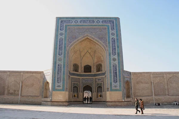 Buchara Uzbekistan November 2019 Poi Kalan Eller Kalyan Ett Islamiskt — Stockfoto