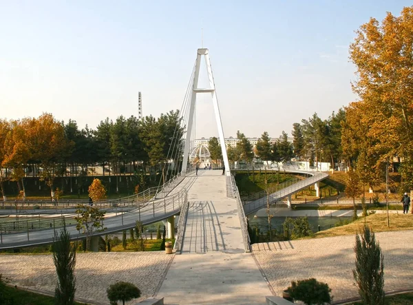 Listopadu 2019 Uzbekistán Taškent Taškentská Městská Čtvrť Most Central Parku — Stock fotografie