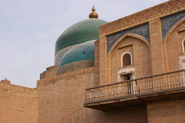 Khiva Uzbekistan Grudnia 2019 Zabytkowa Architektura Itchan Kala Zamurowane Centrum — Zdjęcie stockowe