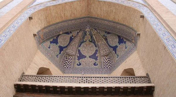 Jiva Uzbekistán Diciembre 2019 Ornamento Mosaico Del Arco Ciudad Vieja — Foto de Stock