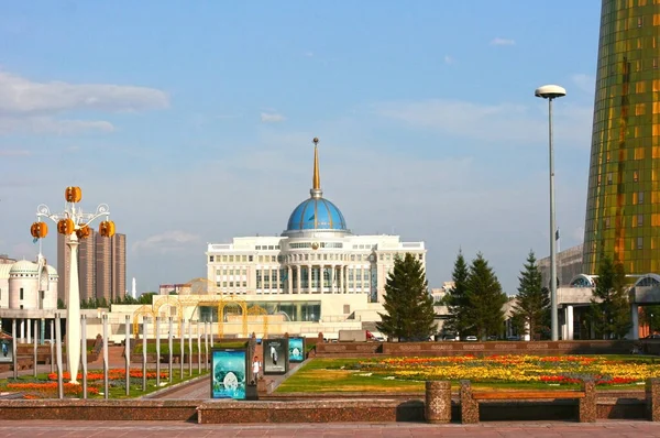 Astana Nur Sultan Kazakstan Augusti 2019 Utsikt Över Akorda Palatset — Stockfoto