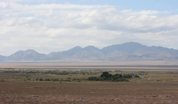 Montanhas Aktau Reserva Natural Altyn Emel Cazaquistão Panorama Com Espaço — Fotografia de Stock