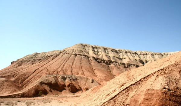 Montanhas Aktau Nascer Sol Bela Paisagem Montanhas Coloridas Deserto Reserva — Fotografia de Stock