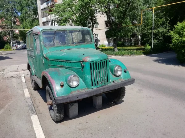 Ekaterinburg Russia Maggio 2021 Automobile Russa Epoca Strada — Foto Stock