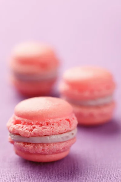 Pink macarons in a box — Stock Photo, Image