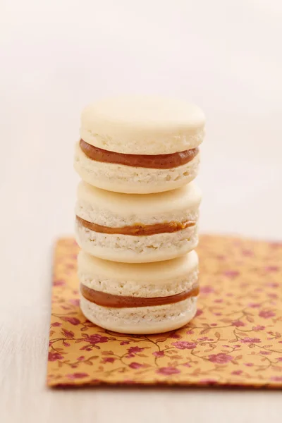 Macarons με γέμιση caramell — Φωτογραφία Αρχείου