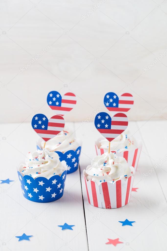 Independence day cupcakes