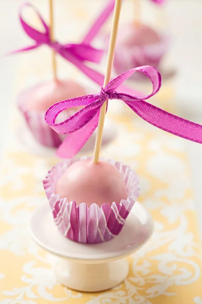 Pink cake pops — Stock Photo, Image