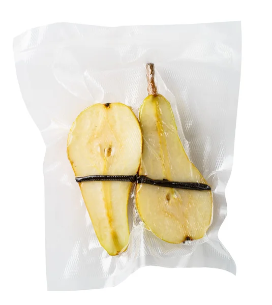 Vacuum sealed pears — Stock Photo, Image