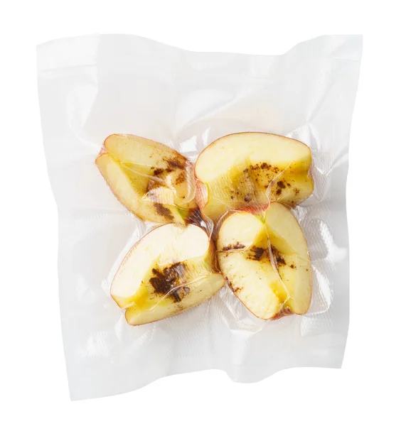 Vacuum sealed apples — Stock Photo, Image