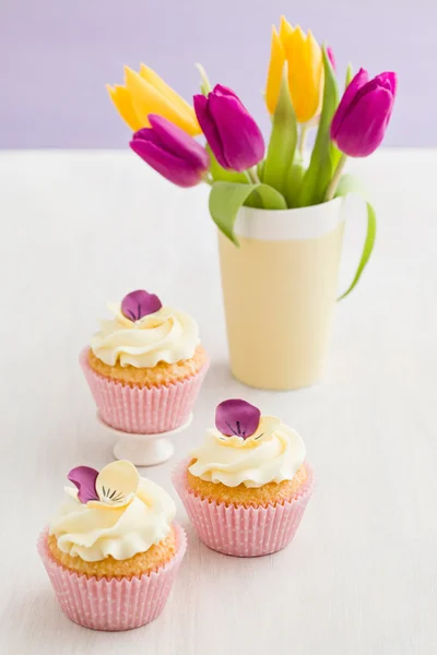 Decorated cupcakes — Stock Photo, Image