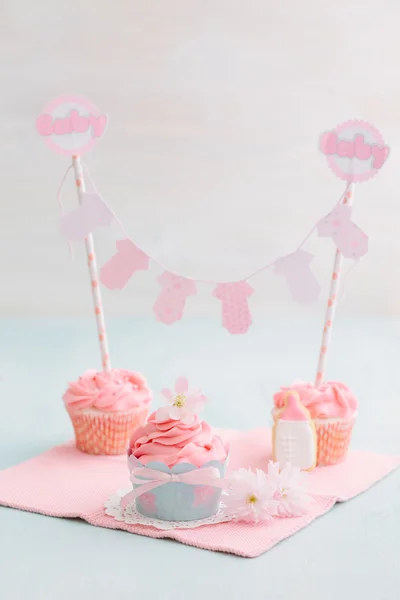 Baby shower sweet table — Stock Photo, Image