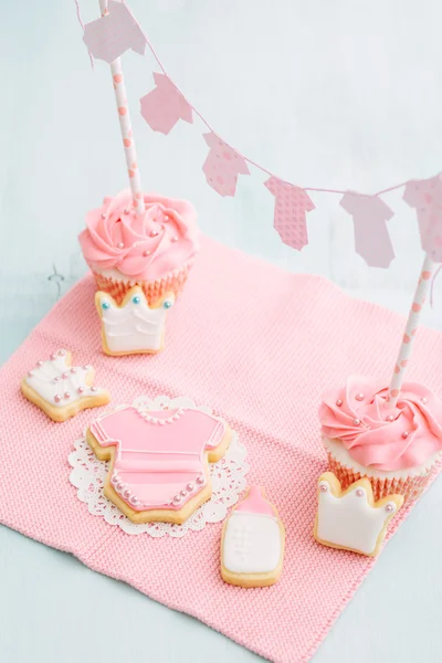 Baby shower sweet table — Stock Photo, Image