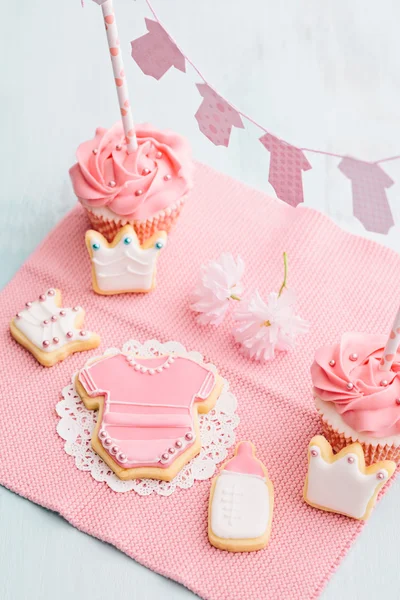 Baby shower sweet table — Stock Photo, Image