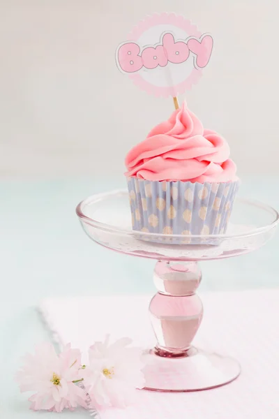 Baby shower cupcake — Stock Photo, Image