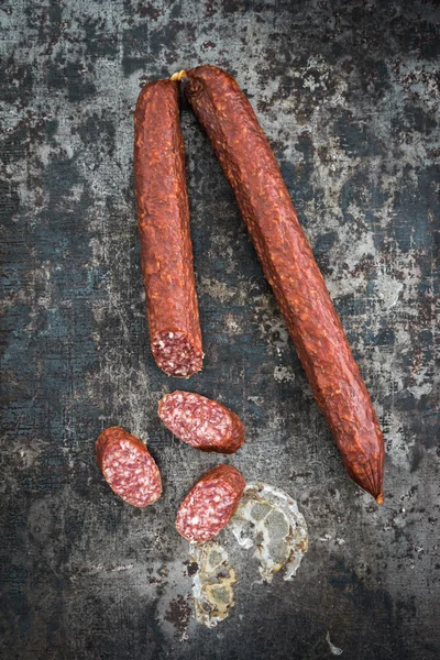 Cabanossi sausages — Stock Photo, Image