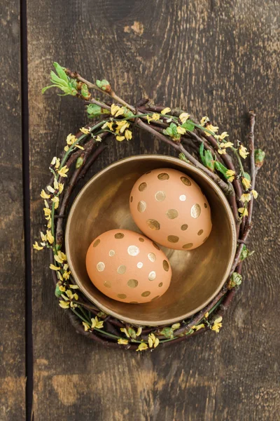 Golden eggs — Stock Photo, Image