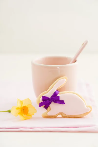 Easter bunny sugar cookie — Stock Photo, Image