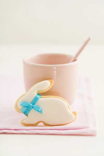 Biscoito de açúcar de coelho de Páscoa — Fotografia de Stock