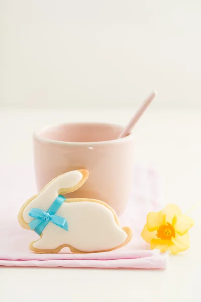 Easter bunny sugar cookie — Stock Photo, Image