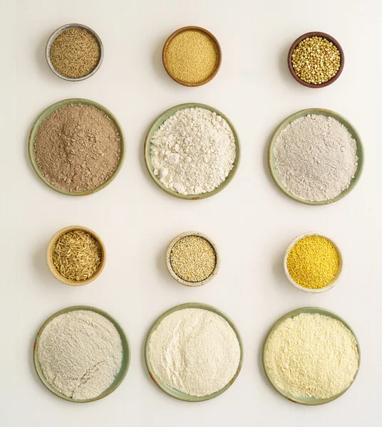 グルテン フリーの小麦粉 — ストック写真
