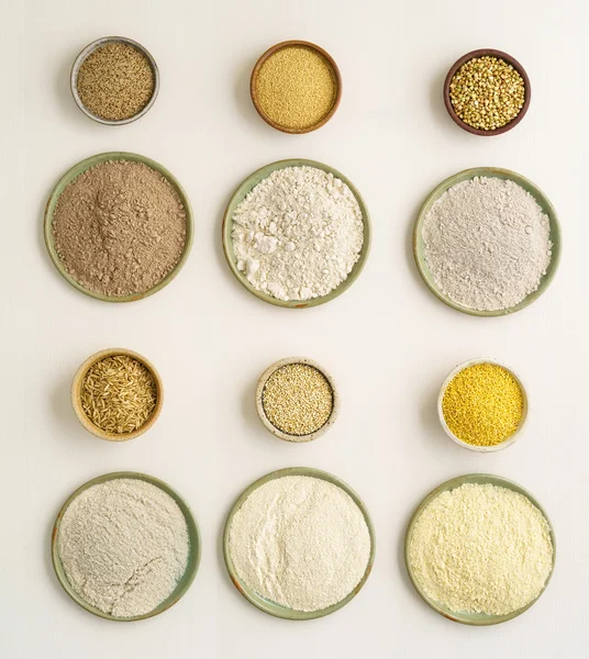 Gluten free flours — Stock Photo, Image