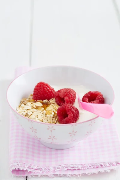 Breakfast muesli oats — Stock Photo, Image