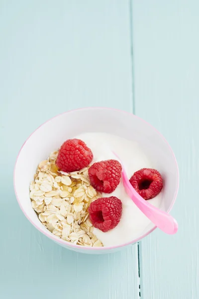 Breakfast muesli oats — Stock Photo, Image