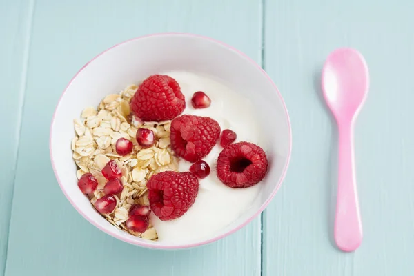 Breakfast muesli oats — Stock Photo, Image