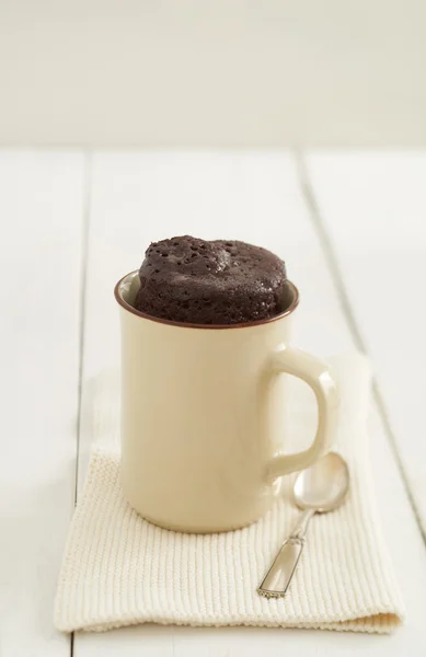 Chocolate mug cake — Stock Photo, Image