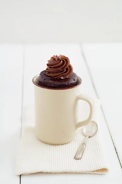 Chocolate mug cake — Stock Photo, Image