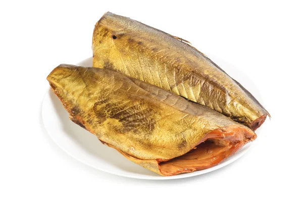 Plaka üzerinde soğuk füme uskumru