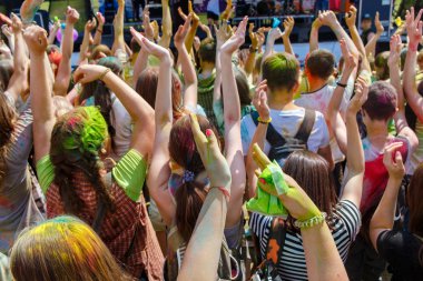 Hayır insanlar dans holi Festivali